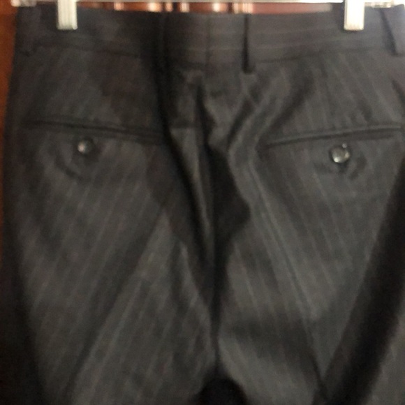 Haight and Ashbury grey striped wool suit.  Jacket size 40 and pants size 30” - Picture 4 of 10